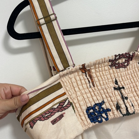 Alemais Ships Ahoy Tiered Midi Dress with cutouts. - Picture 8 of 9